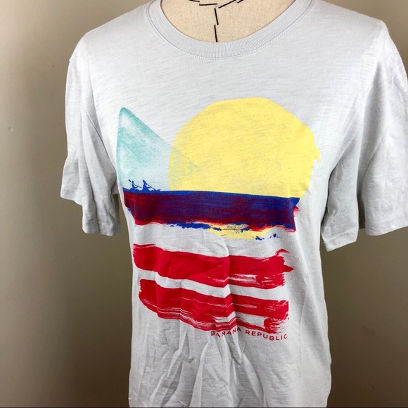Banana Republic Graphic t-shirt Men's Size Small - Picture 2 of 6